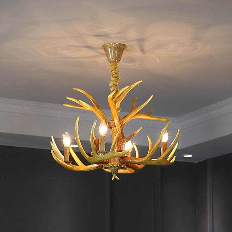 Lustre de corne fausse lustre