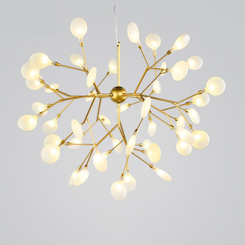 Modern Firefly Style Lampadellier leggero glassata glassata Acrilico Soggiorno Sallo Affatta lampada