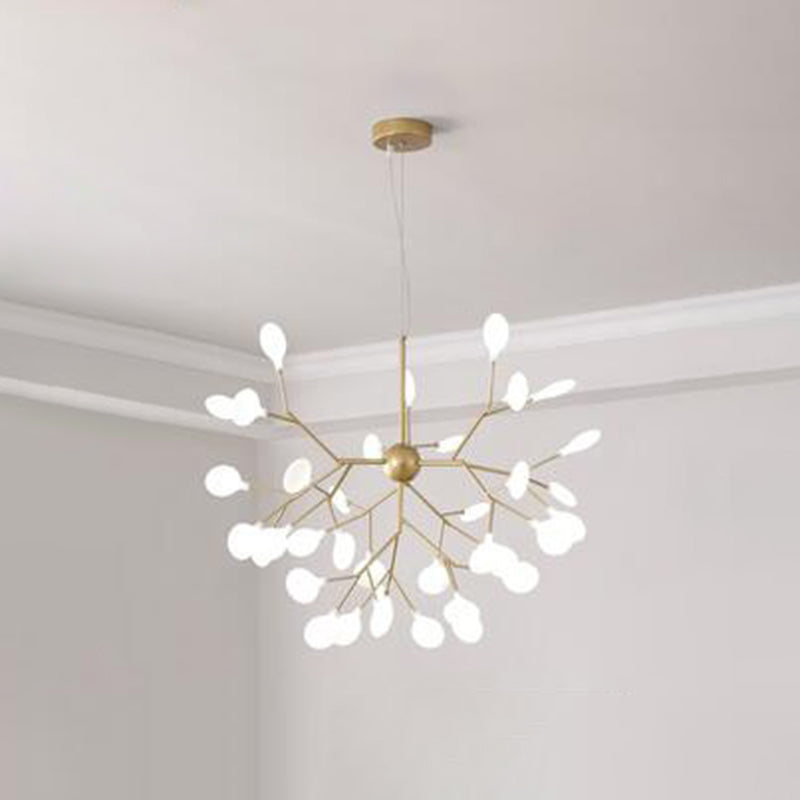 Modern Firefly Style Lampadellier leggero glassata glassata Acrilico Soggiorno Sallo Affatta lampada