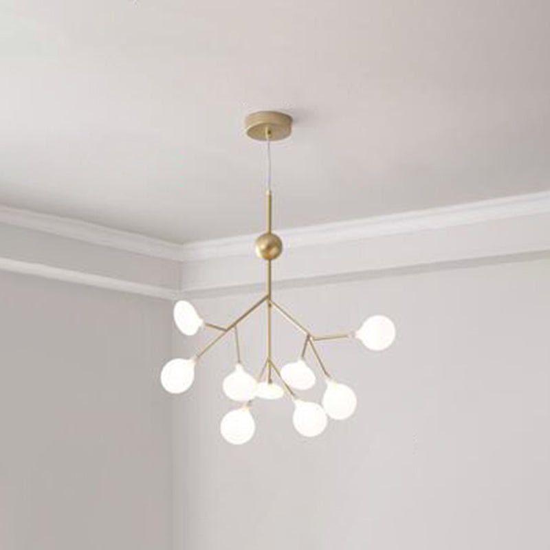 Modern Firefly Style Lampadellier leggero glassata glassata Acrilico Soggiorno Sallo Affatta lampada