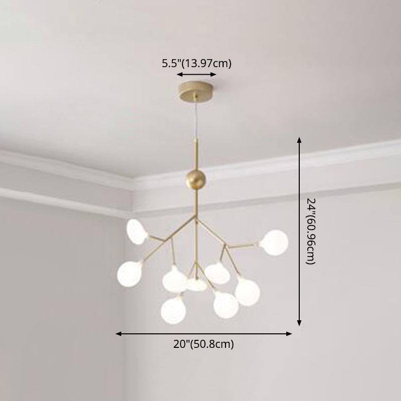 Modern Firefly Style Lampadellier leggero glassata glassata Acrilico Soggiorno Sallo Affatta lampada