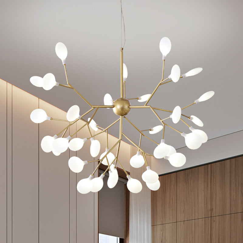 Firefly Chandelier Pendant Light Modern Style Acrylic Living Room LED Hanging Light in Gold