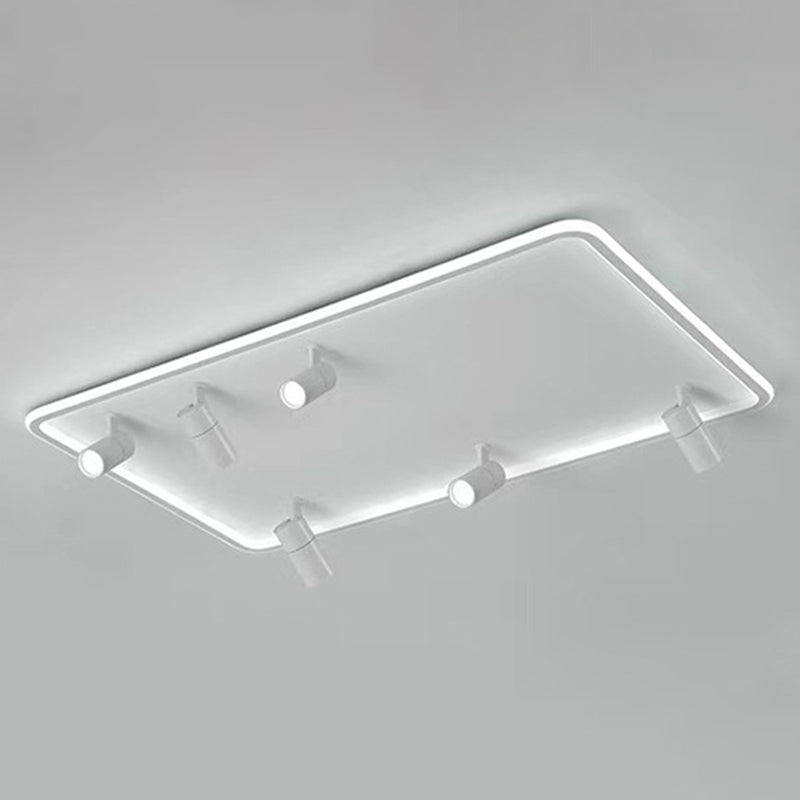 Spot encastré rectangulaire en acrylique, luminaire de plafond LED minimaliste pour salon