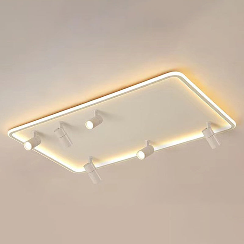 Spot encastré rectangulaire en acrylique, luminaire de plafond LED minimaliste pour salon