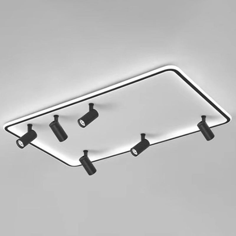 Acrylic Rectangular Flush Mount Spotlight Minimalist LED Ceiling Fixture for Living Room