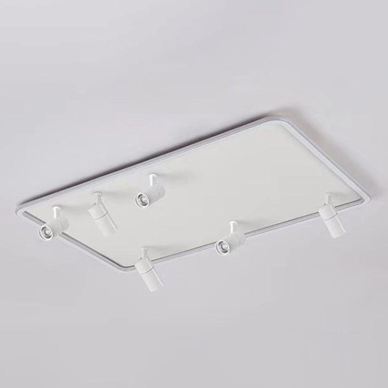 Faretto da incasso rettangolare in acrilico, lampada da soffitto a LED minimalista per soggiorno