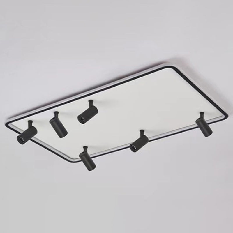 Spot encastré rectangulaire en acrylique, luminaire de plafond LED minimaliste pour salon
