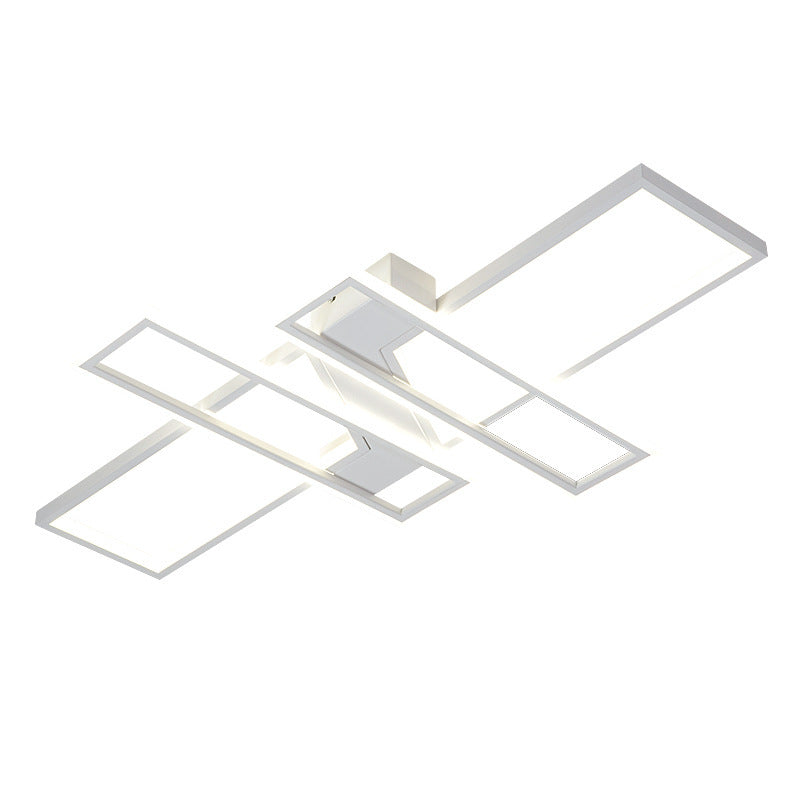 LED-frame plafondmontage licht moderne acryl woonkamer semi-inbouwlamp