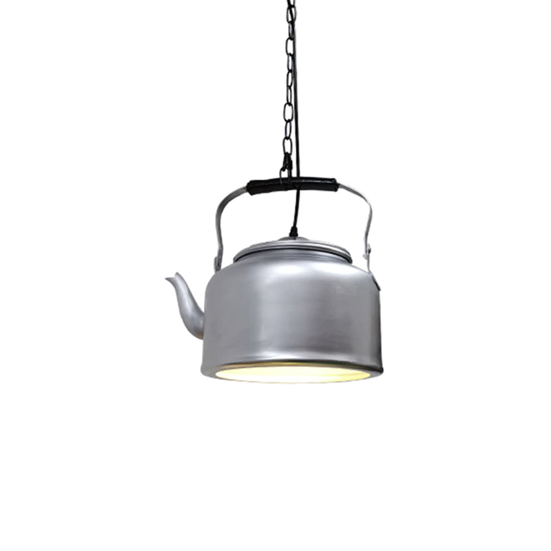Art Deco Industrial Style Kettle Shade Pendant Light Fixture Metal 1 Light Hanging Lamp