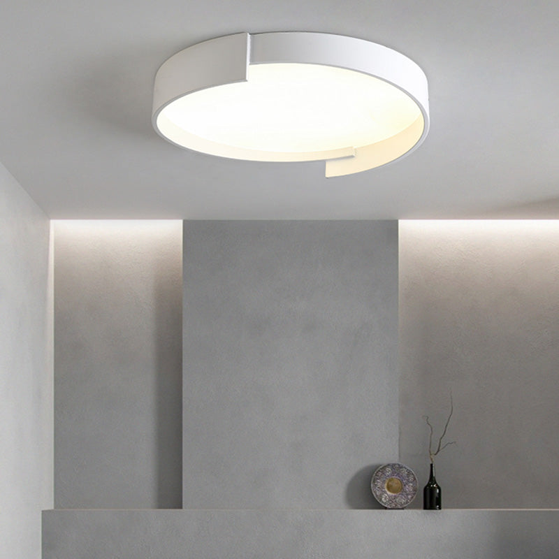 Macaroon Style LED Flush Mount Ceiling Light Northern Europe Simplicity Bedroom Lamp with Frosted Acrylic Lampshade