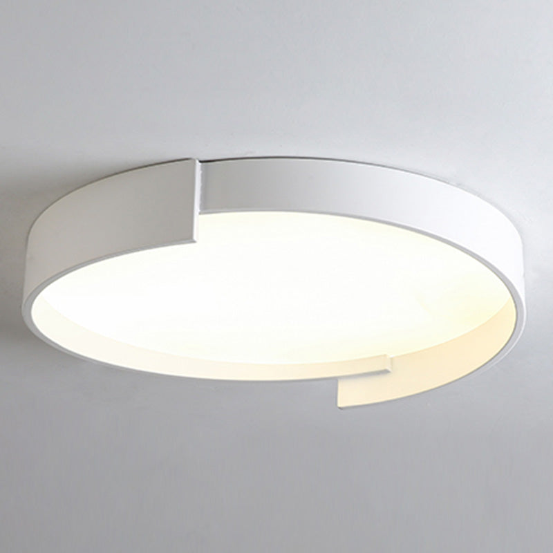 Macaroon Style LED Flush Mount Ceiling Light Northern Europe Simplicity Bedroom Lamp with Frosted Acrylic Lampshade