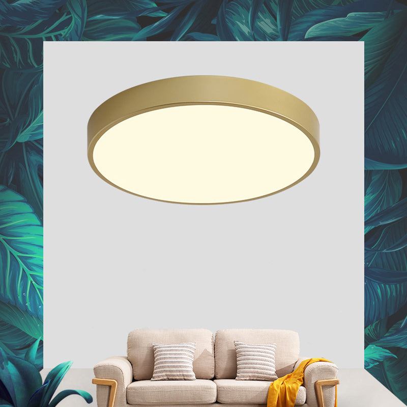 Plafonnier LED moderne et Simple, luminaire rond encastré pour chambre à coucher