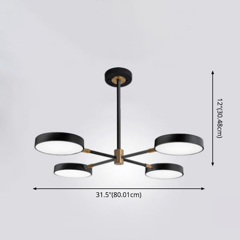 Lampadella rotonda lampadario ultra-contemporanea a soffitto appeso per soggiorno per soggiorno