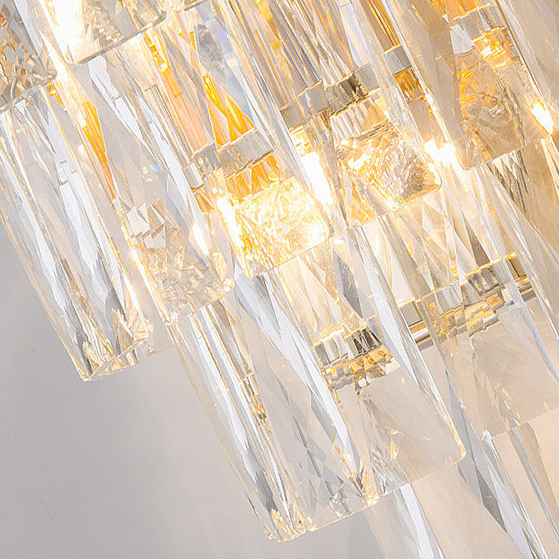 Lampada da parete a 4 livelli MODERITÀ CRYDANGLE MODANGLE CRIDULE A 3 TESE LUCE DI SCONCE GOLD per soggiorno