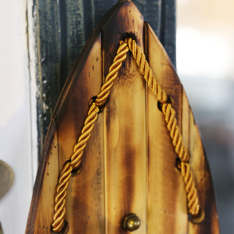 2 Lights Candle Wall Lamp Vintage Yellow Resin Sconce Light Fixture with Wood Backplate