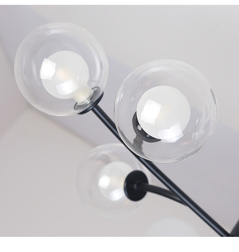 Globe Kronleuchter Licht Ultra-kontuminarischer Klarglasdecke Anhänger für Wohnzimmer