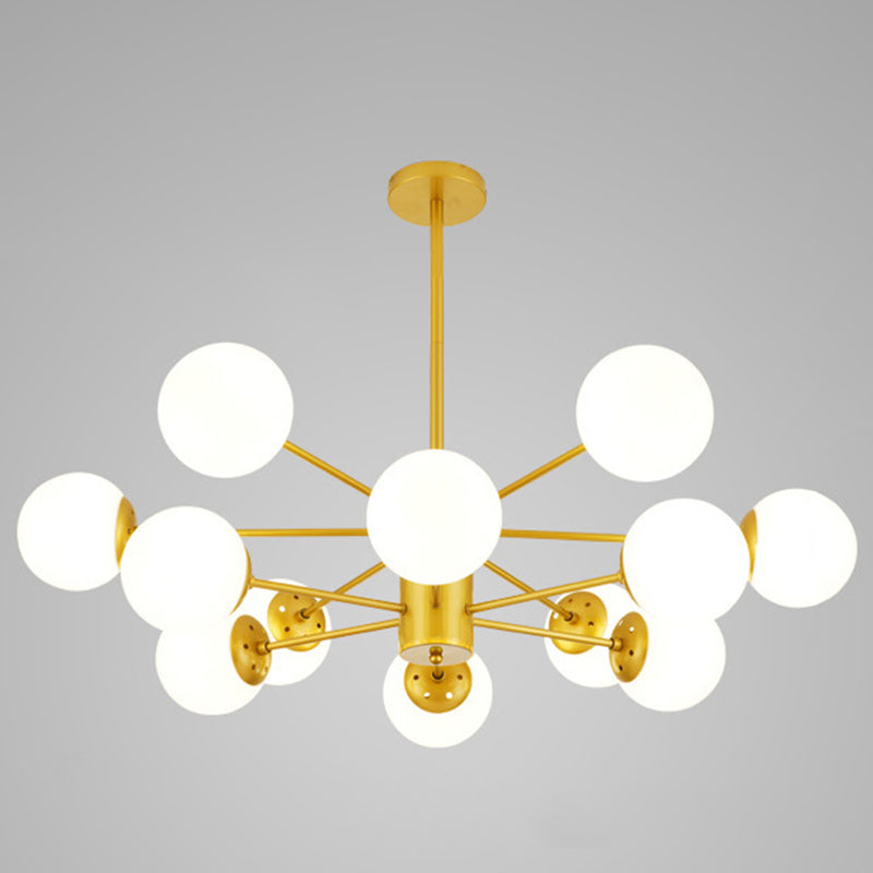 Spherical Chandelier Light Ultra-Contemporary Glass Ceiling Pendant for Living Room