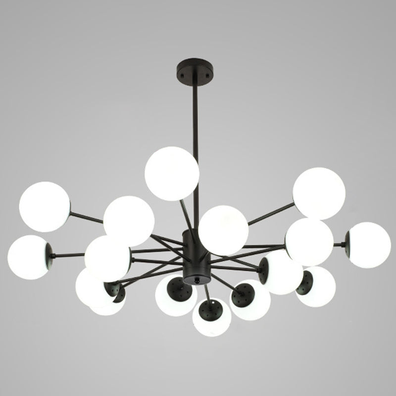 Spherical Chandelier Light Ultra-Contemporary Glass Ceiling Pendant for Living Room