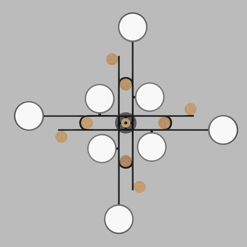 Modern Layered Branching Chandelier Pendant Light Metallic Suspension Pendant Light for Living Room