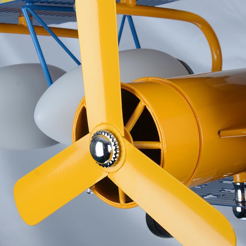 Airplane Ciptent Fishings Fishings Glass Cartoon Glass e Metal Impiccing Ciondolo per la camera da letto per bambini