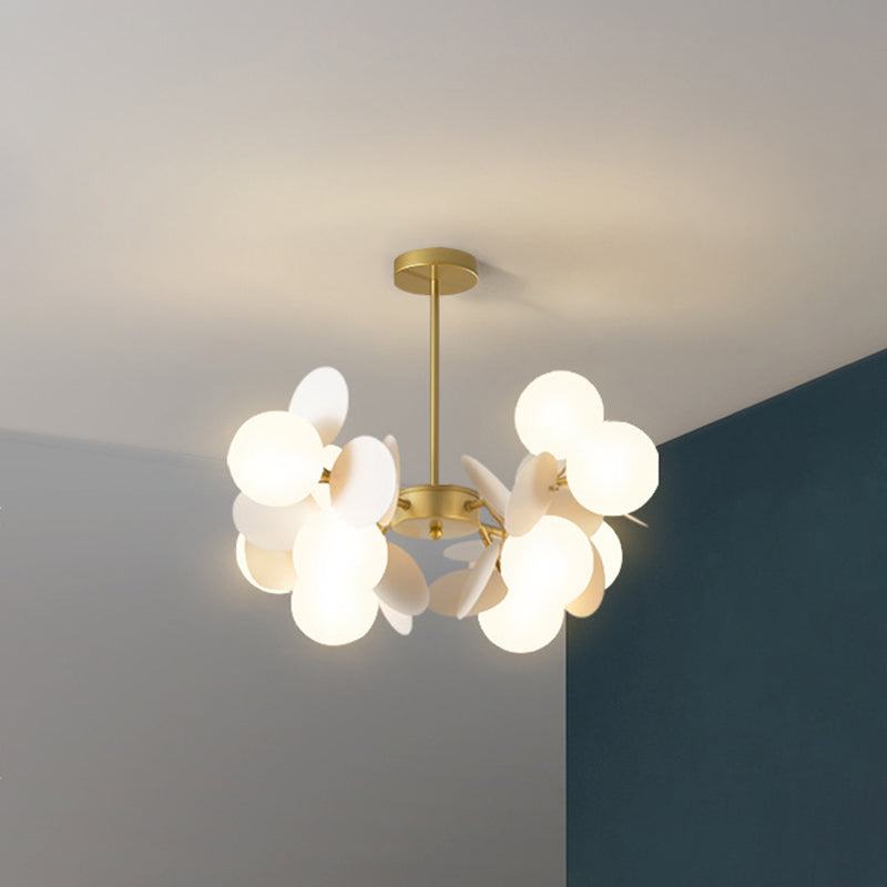 Balloon suspension des luminaires suspendus Cartoon Métallique Drop Pendant avec une teinte en verre pour la chambre