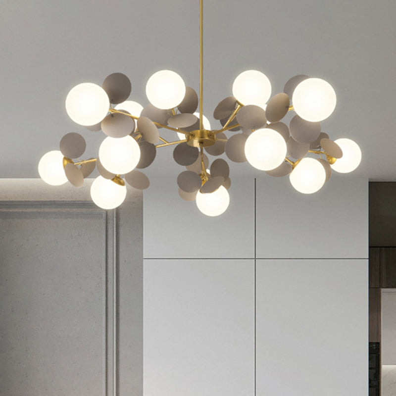 Balloon suspension des luminaires suspendus Cartoon Métallique Drop Pendant avec une teinte en verre pour la chambre
