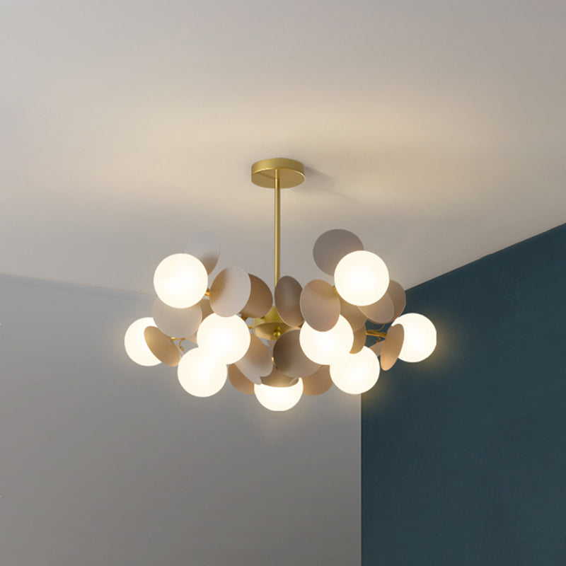 Balloon suspension des luminaires suspendus Cartoon Métallique Drop Pendant avec une teinte en verre pour la chambre