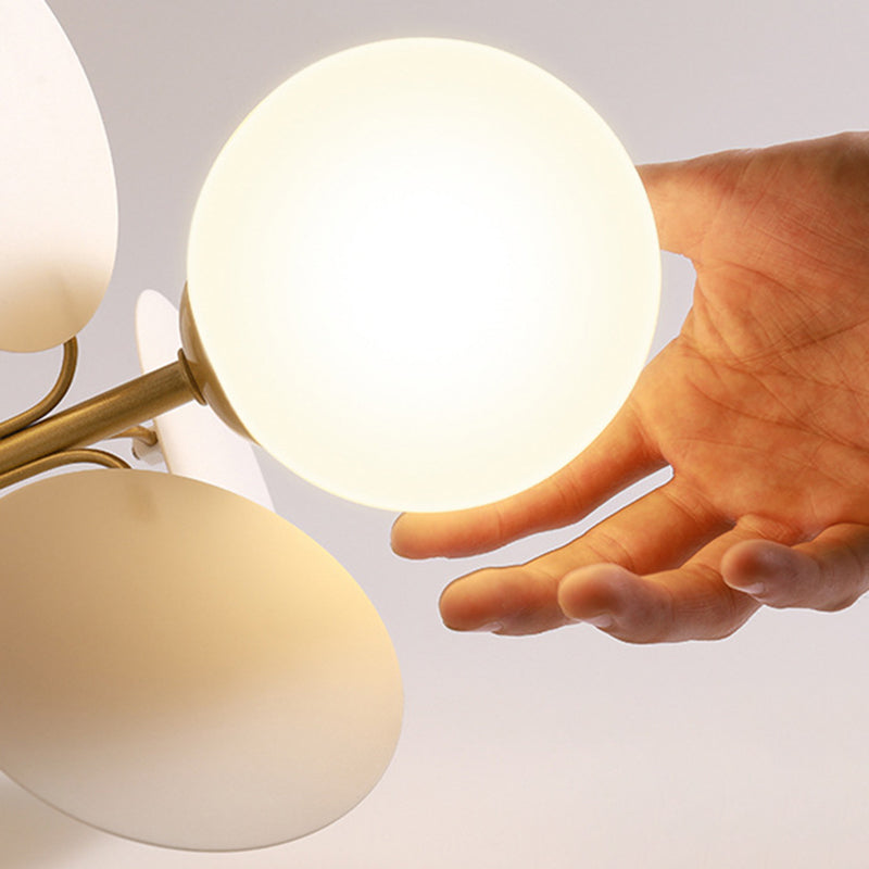 Balloon suspension des luminaires suspendus Cartoon Métallique Drop Pendant avec une teinte en verre pour la chambre