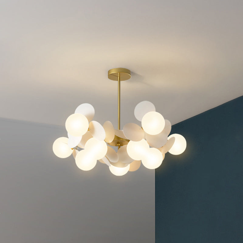 Balloon suspension des luminaires suspendus Cartoon Métallique Drop Pendant avec une teinte en verre pour la chambre