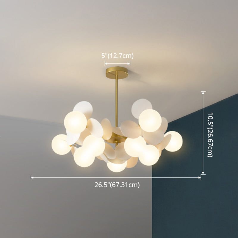 Balloon suspension des luminaires suspendus Cartoon Métallique Drop Pendant avec une teinte en verre pour la chambre
