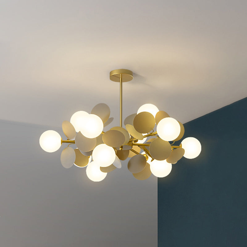 Balloon suspension des luminaires suspendus Cartoon Métallique Drop Pendant avec une teinte en verre pour la chambre