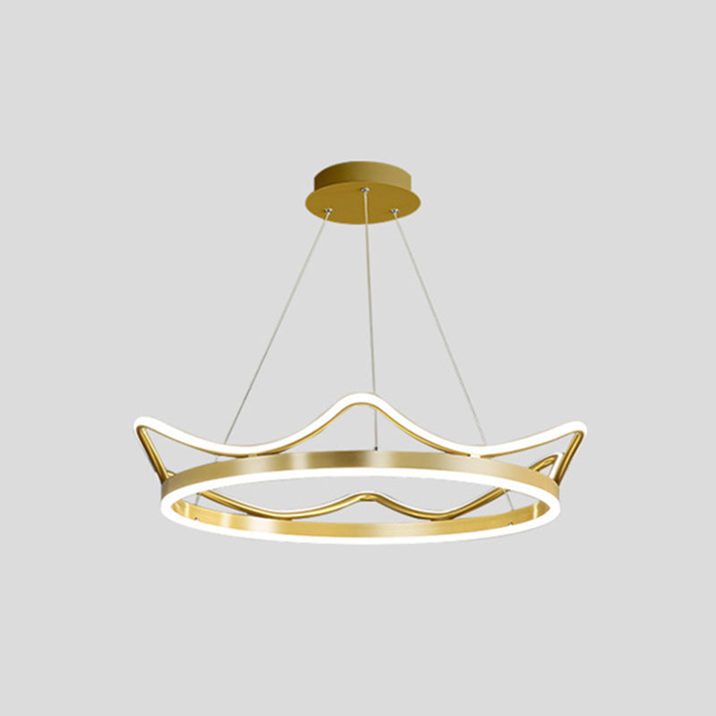 1 Light Crown Suspension Pendant Light