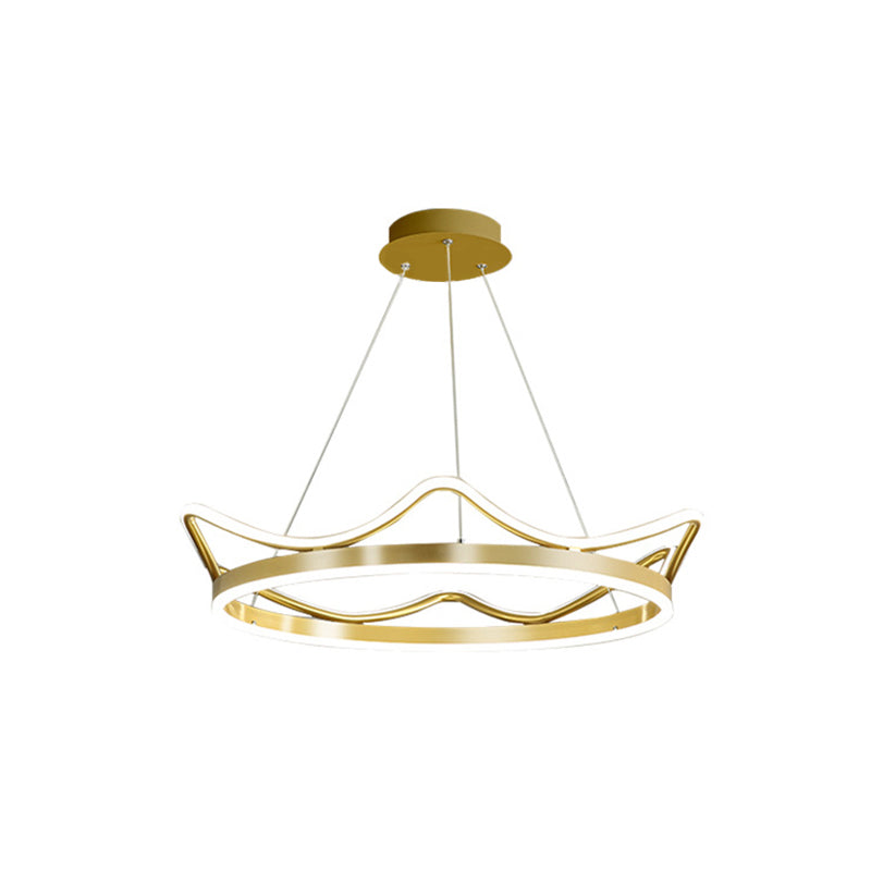 1 Light Crown Suspension Pendant Light