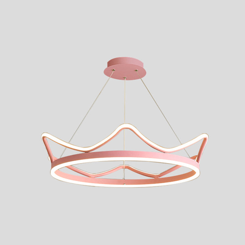 1 Light Crown Suspension Pendant Light
