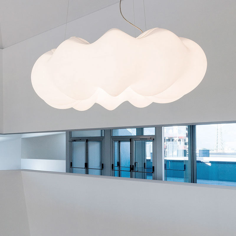 1 Light Cloud Plafond Postures Assemblées Pendentif Plastique en plastique