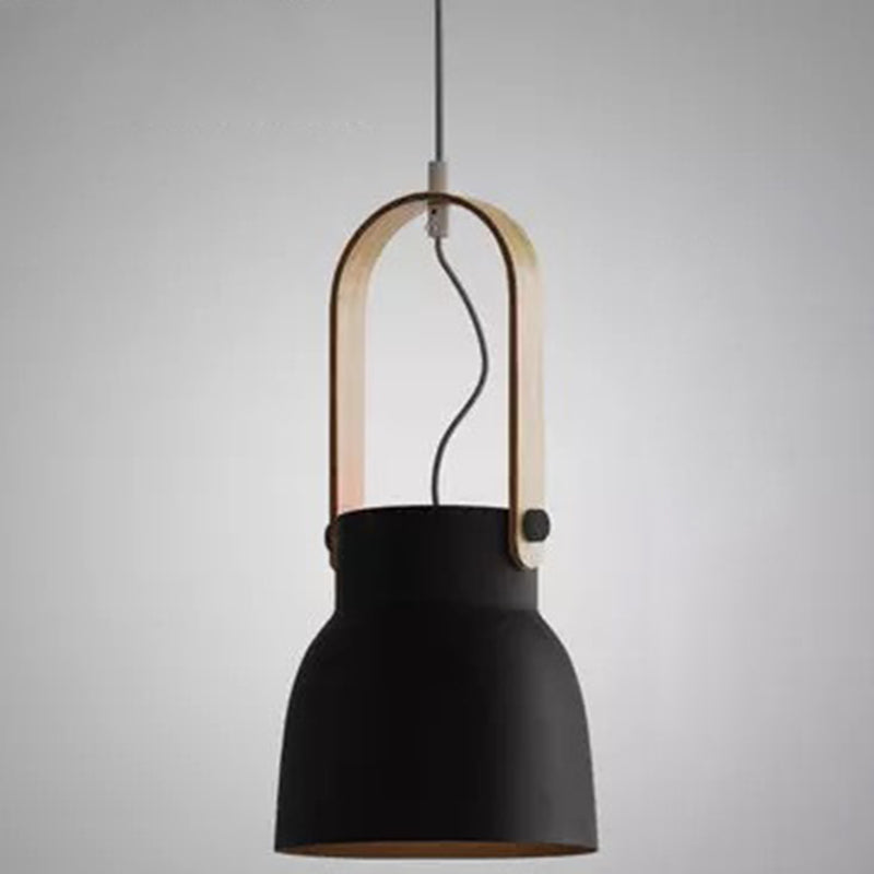 Lampada a ciondolo a testa in giù da 1 luci a testa in giù per il ristorante in metallo in stile moderno nordico lampada sospesa