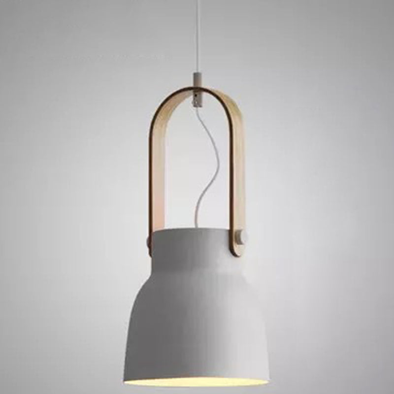 Lampada a ciondolo a testa in giù da 1 luci a testa in giù per il ristorante in metallo in stile moderno nordico lampada sospesa
