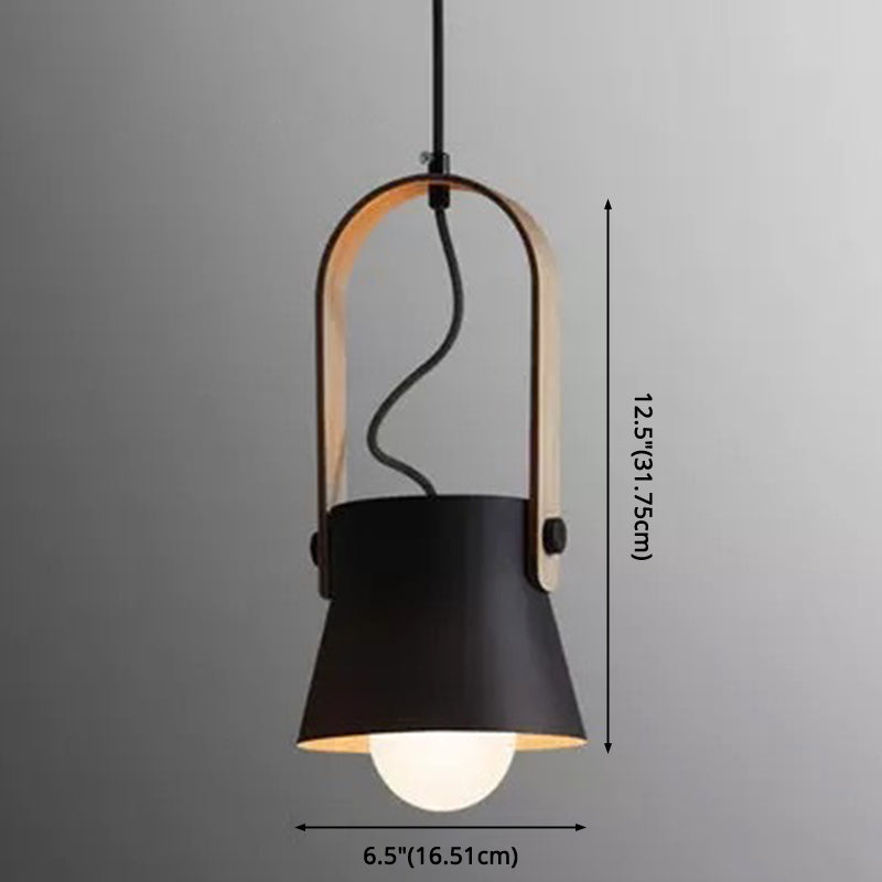 Lampada a ciondolo a testa in giù da 1 luci a testa in giù per il ristorante in metallo in stile moderno nordico lampada sospesa