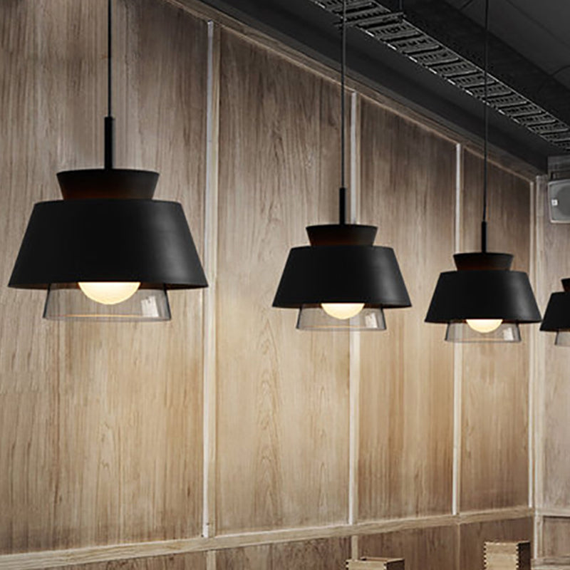 Modern Upside Down Trifle Pendant Light Metal Macarons 1-Light Pendant Lighting for Dining Room Table