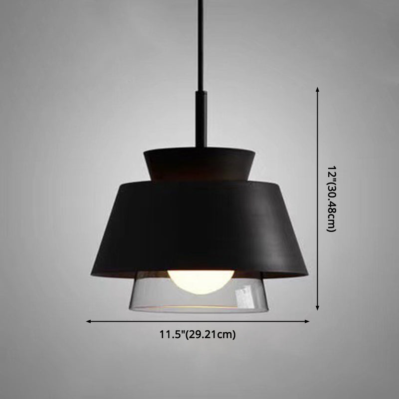 Modern Upside Down Trifle Pendant Light Metal Macarons 1-Light Pendant Lighting for Dining Room Table
