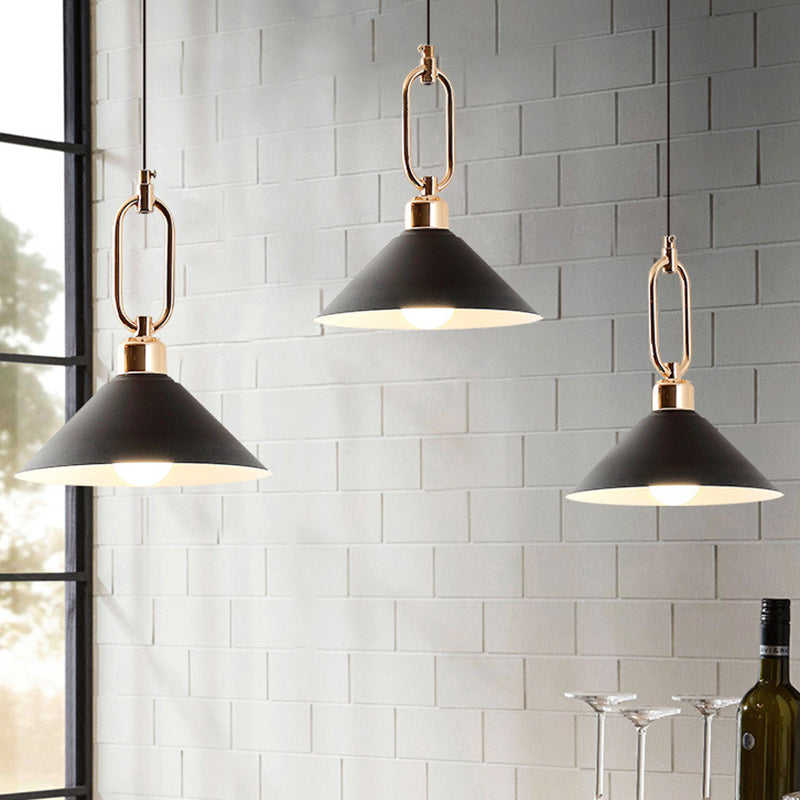 Macarons moderni ombrello ombrello a sospensione Light Metal Cipante Lighting con anello metallico