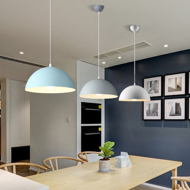 Cudo a costola in metallo Light Appeding Light 1 Light Nordic Minimalist Hanging Lampada per il ristorante