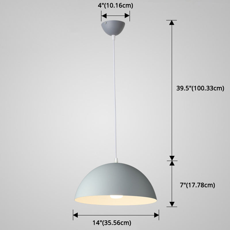 Cudo a costola in metallo Light Appeding Light 1 Light Nordic Minimalist Hanging Lampada per il ristorante