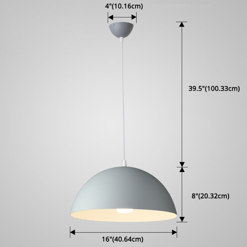 Cudo a costola in metallo Light Appeding Light 1 Light Nordic Minimalist Hanging Lampada per il ristorante