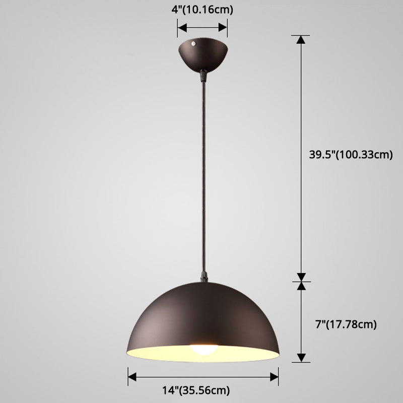 Cudo a costola in metallo Light Appeding Light 1 Light Nordic Minimalist Hanging Lampada per il ristorante