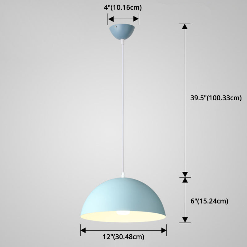 Cudo a costola in metallo Light Appeding Light 1 Light Nordic Minimalist Hanging Lampada per il ristorante