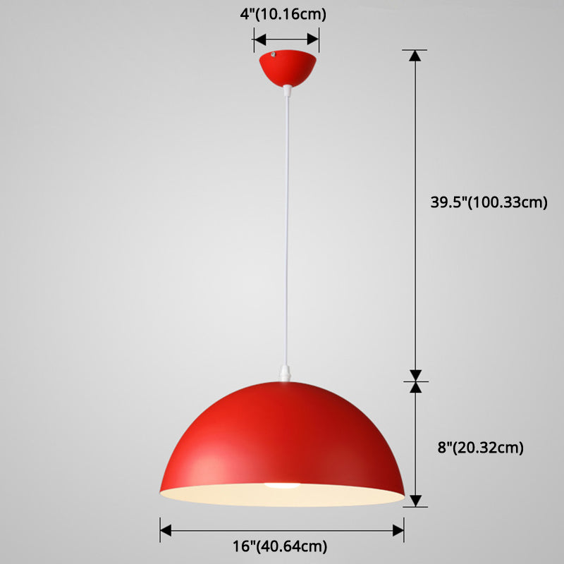 Cudo a costola in metallo Light Appeding Light 1 Light Nordic Minimalist Hanging Lampada per il ristorante