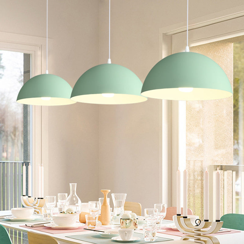 Cudo a costola in metallo Light Appeding Light 1 Light Nordic Minimalist Hanging Lampada per il ristorante