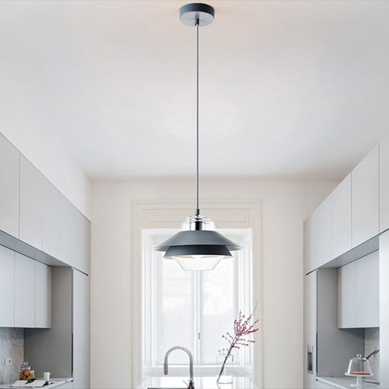 1 Tiers concentriques en couches légères Lampe à pension nordique de style nordique lampe suspendue