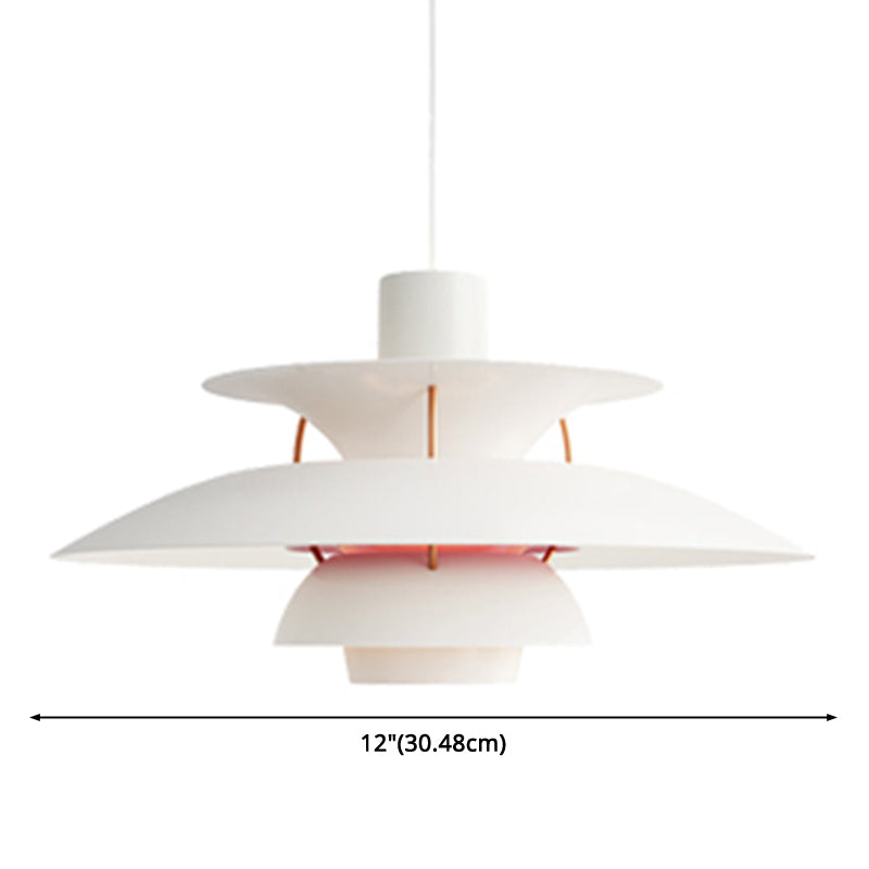 Metal Flying Saucer Hanging Light 1 Light Nordic Style Hanging Lamp for Restaurant